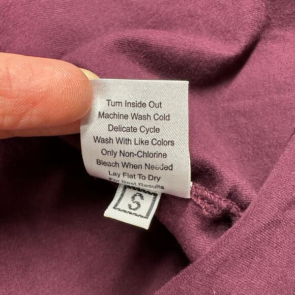 Universal Standard Dress Womens 10/12 Eggplant Misa Jersey Tie Front Stretch - Picture 6 of 10